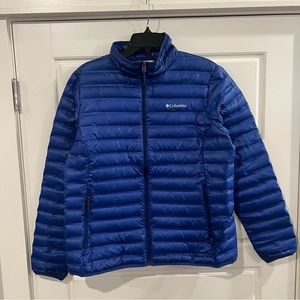 Columbia Flash Forward Blue Quilted Down Jacket Women’s Size XL